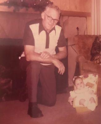 My grandfather Robert Hensel and me.