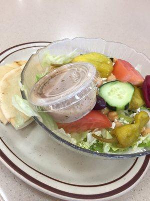 "Small" Greek salad that was huge!