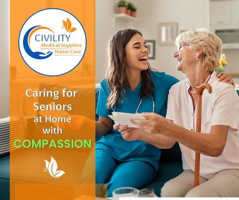 Our dedicated staff of caregivers bring compassion right  to your neighborhood!