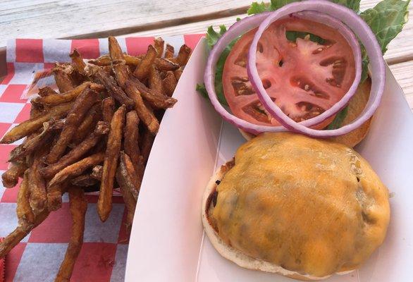 Burger and the Fresh Cut Fries