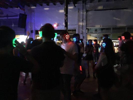 Silent disco for art walk!