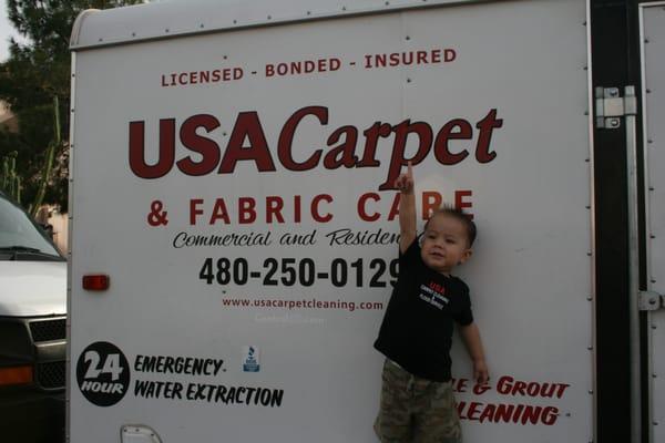 Elijah loves USA CARPET