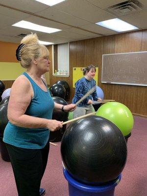 Cardio drumming