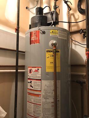 Draft induced hot water tank installed by the professionals