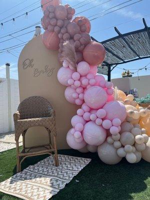 Baby shower back drop