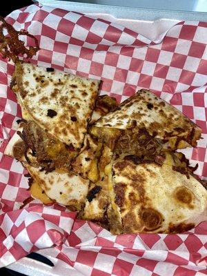 Brisket quesadilla...