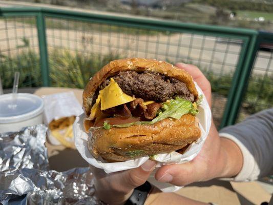 Nessy Burger, patty was huge