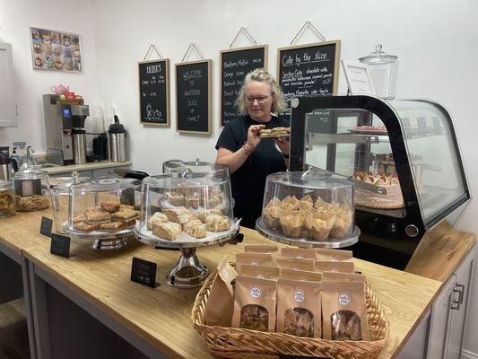 The baked good at opening week - Lots of choice!