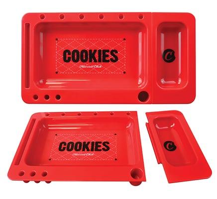 Cookies GoodLife 2.0 Rolling Tray w/ Removable Ash Tray Red.