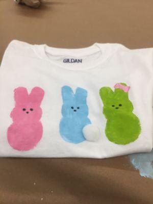 Peep T-shirt craft time