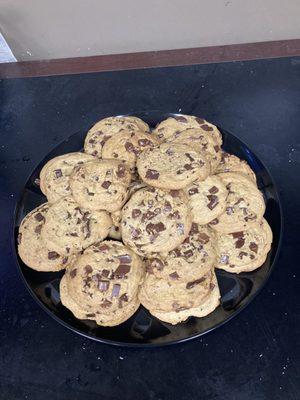 Chocolate chip cookie platter