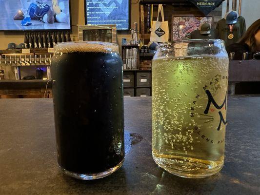 Vanilla Porter and hard cider