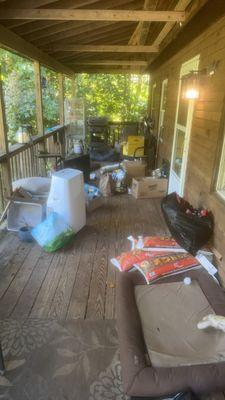 Junk removal job in Pelham Mass.