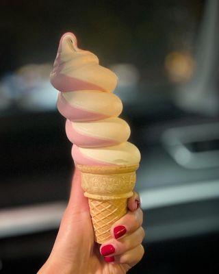 Frosty Cone - Strawberry & Vanilla Swirl