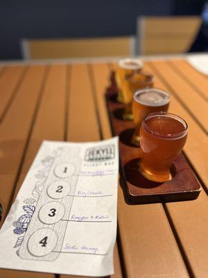 Flight of beer