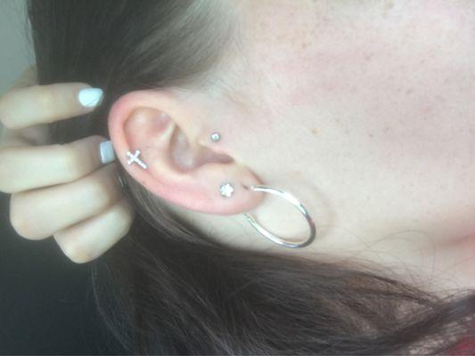 Tragus piercing