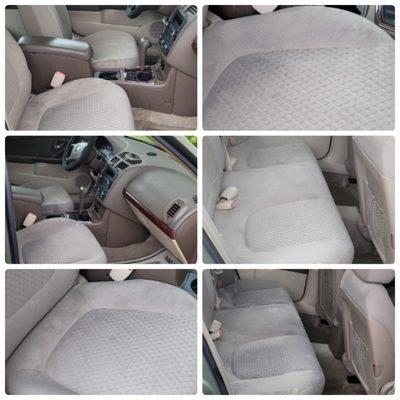 Interior restoration, removed stains from carpets and seats