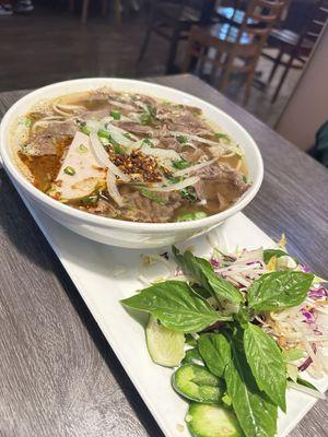 Spicy Beef Broth Noodle Soup (Lg)