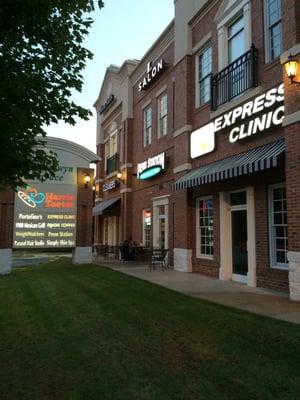 Carolina Express Care sign facing Park Rd.