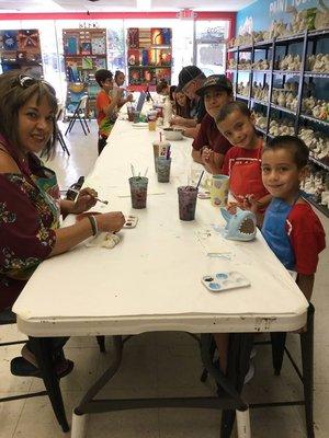 Come in for open paint and Quality family time.