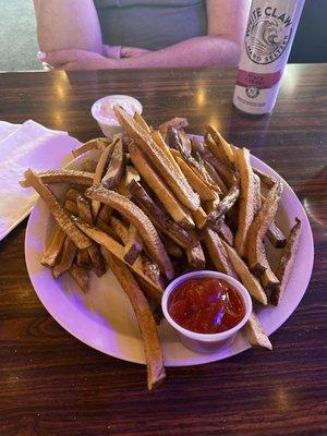 Hand cut fries.