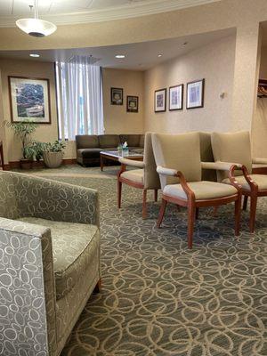 Plenty of seating in waiting room