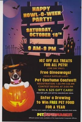 Thought you might enjoy coming to the Party Oct 18, 2014 ... I got this flyer at the store on my last visit.