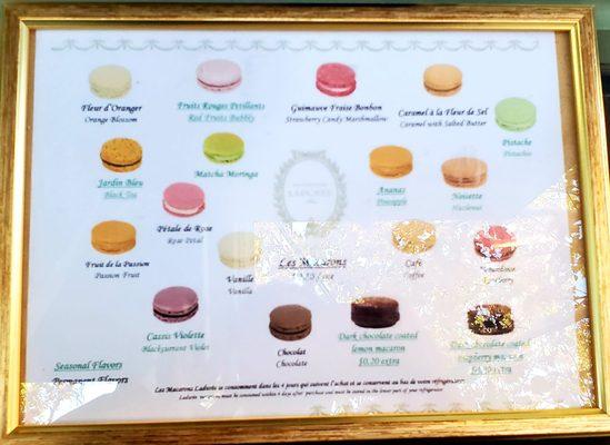 Macaron menu