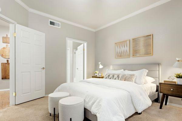 Spacious bedroom at Rancho Palisades