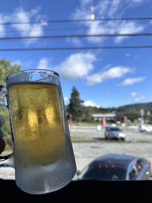 Strawberry cider boys with a view of Mt Rainier