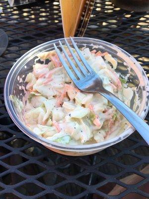 Homemade Cole Slaw! Heavy on the mayo.