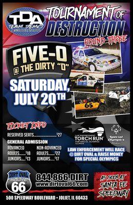 Five-O at the Dirty O 
 Saturday July 20th, 2019