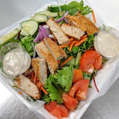 Our Vegan Crispy Chicken Salad