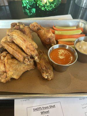 Dry rubbed chicken wings