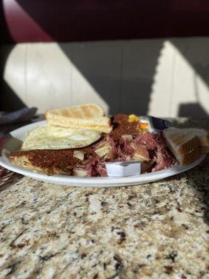 Corned beef hash breakfast