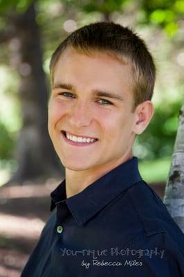 Outdoor high school senior portrait photo taken by You-nique Photography by Rebecca Miles photographer on location  Penn Yan,...