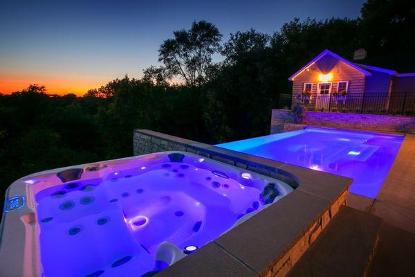 Dimension One Spas, Hot Tubs, and Swim Spas. THe best hot tubs in Crossville and Cookeville Tennessee.