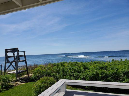 Beach house view