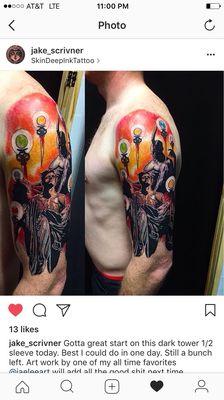 Half sleeve, 9 hrs, By Jake Scrivner