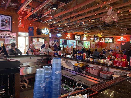 Steaks at the bar