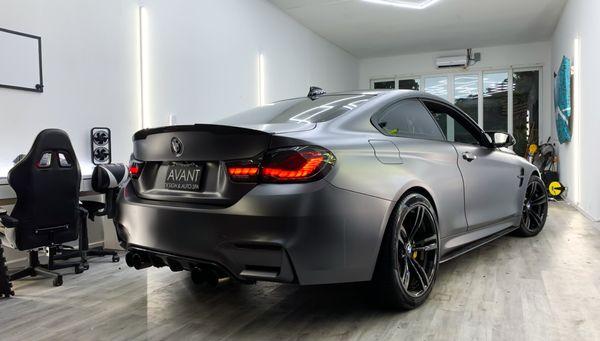 BMW M4 Satin Grey Wrap