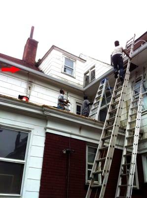 After - Old Gutters replaced with new Gutters