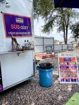 Same food truck, other side offerings.