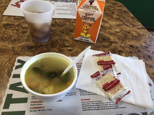 Homemade wedding soup.