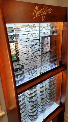 We carry Maui Jim glasses and sunglasses.