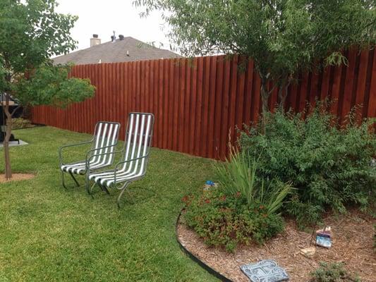 This is a fence we stained for a Happy customer!