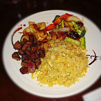 Filet Mignon w/ Fried Rice