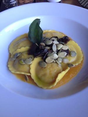 Squash ravioli