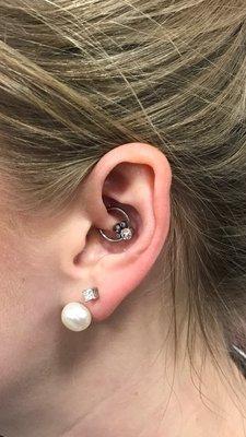 My gorgeous new daith. Thanks Psychedelic Shack!!