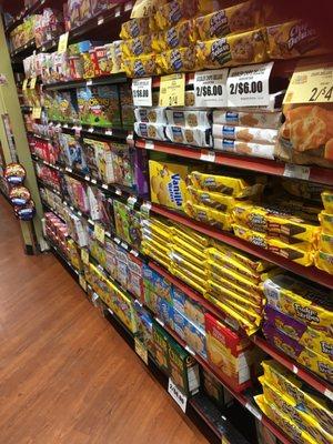 Cookie and cereal aisle